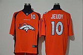 Nike Broncos 10 Jerry Jeudy Orange Team Big Logo Number Vapor Untouchable Limited Jersey,baseball caps,new era cap wholesale,wholesale hats